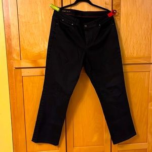Talbots Curvy Straight Black jeans, size 16L/33